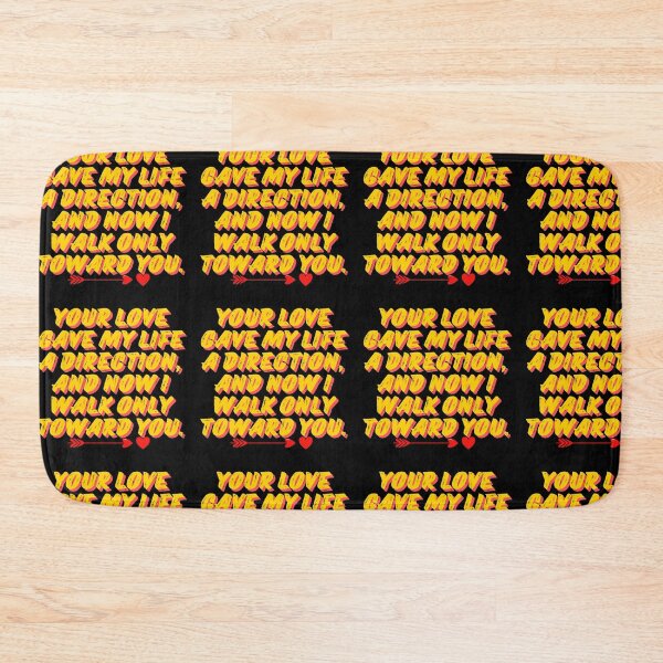 Item preview, Your Love Gave My Life Direction – Romantic Quote Design designed and sold by COZY NEST.