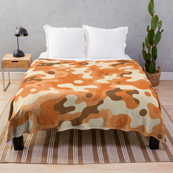 Item preview, Bright Orange Tones Desert Military Hunting Camouflage Pattern designed and sold by JohnnyVillas.