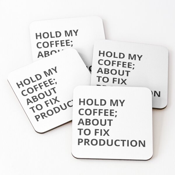 Item preview, Hold My Coffee DevOps Shirt designed and sold by ClaimsNerds.