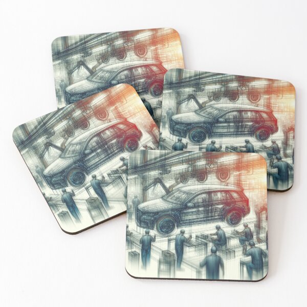 Item preview, Factory life in artistic abstraction designed and sold by Sigtrix.