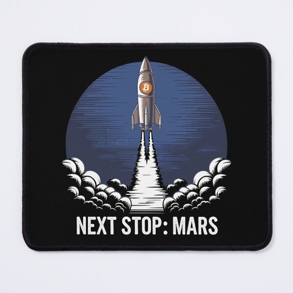 Item preview, Bitcoin to the moon, next stop Mars, bitcoin crypto designed and sold by NoetherSym.