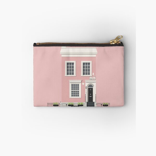 Item preview, Notting Hill London Travel Illustration of a cute pink Townhouse | England designed and sold by aio.