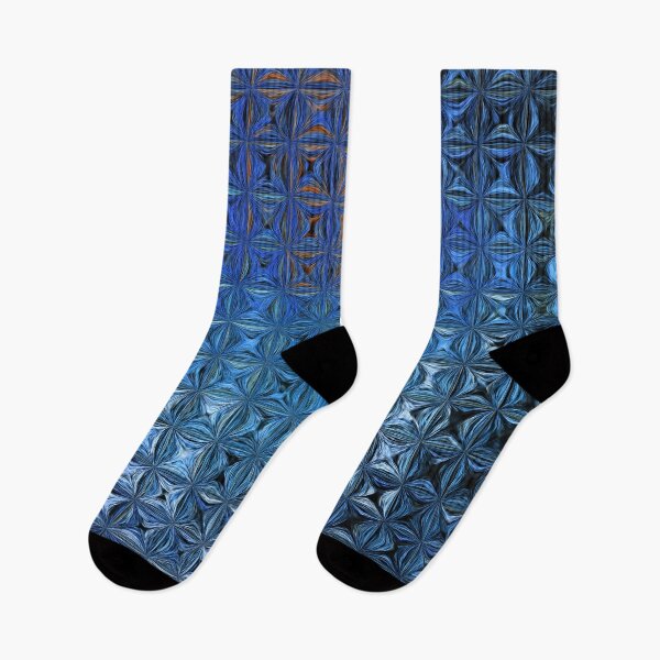 Item preview, Liquid Glass Tiles – Blue Abstract Pattern designed and sold by Kaleidoscope Print.