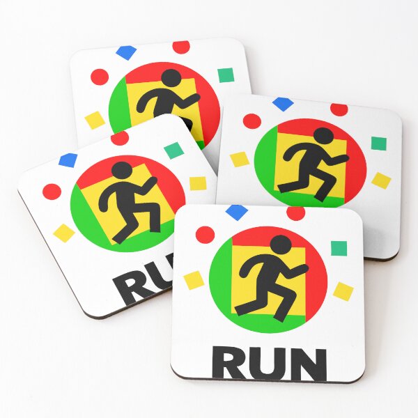 Item preview, Graphic Design of Running Silhouette in Colorful Circular Emblem designed and sold by Creative88Art.