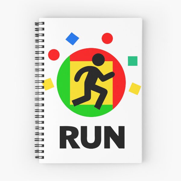 Item preview, Graphic Design of Running Silhouette in Colorful Circular Emblem designed and sold by Creative88Art.