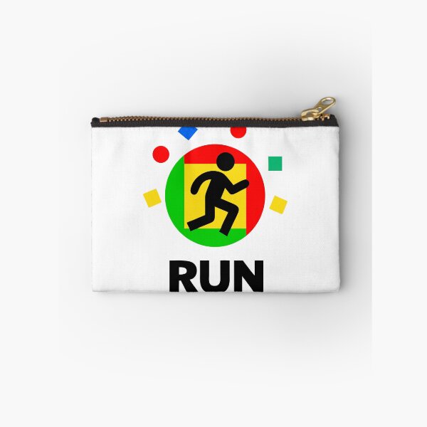 Item preview, Graphic Design of Running Silhouette in Colorful Circular Emblem designed and sold by Creative88Art.