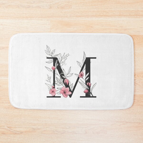 Item preview, Elegant Floral Letter M Monogram – A Sophisticated Botanical Art Print designed and sold by Psycho-Crazy.