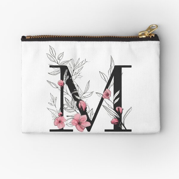 Item preview, Elegant Floral Letter M Monogram – A Sophisticated Botanical Art Print designed and sold by Psycho-Crazy.