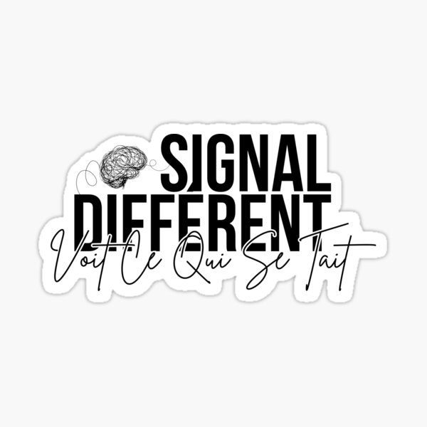 Vista previa del artículo con la obra «Señal diferente, mira lo que está en silencio», diseñado y vendido por Chrystelle Hubert.