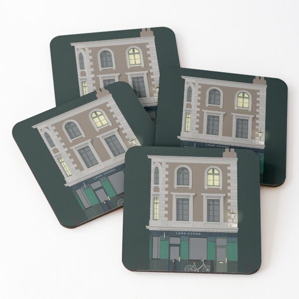 Item preview, London Travel Illustration of a Shoreditch Townhouse | England designed and sold by archetype prints.