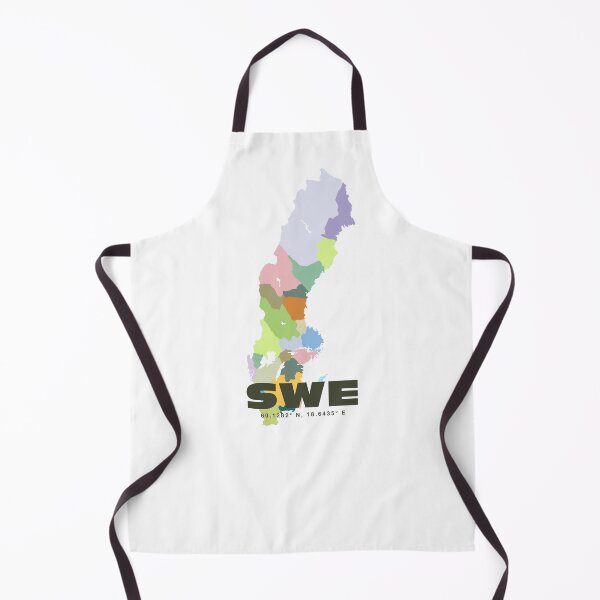 Item preview, Colorful Sweden Map - Minimalist Sweden Art Poster designed and sold by CartoPrints.