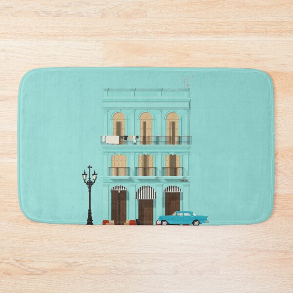 Item preview, Havana Travel Illustration of the colorful Townhouse Neighborhood of Old Havana | Cuba designed and sold by aio.