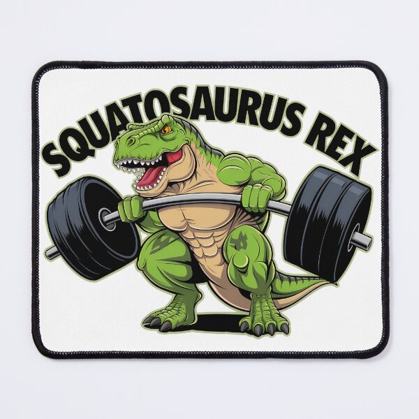 Item preview, Strong T-Rex Lifting Barbell Cartoon designed and sold by Anastasiia Lang.