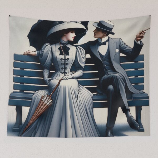 Item preview, Seated elegance of a couple designed and sold by Sigtrix.