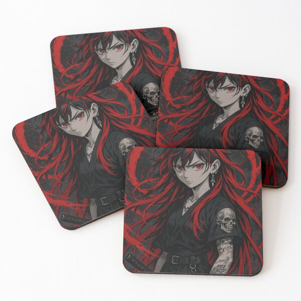 Item preview, Red anime girl with sword designed and sold by Printdesigns1.
