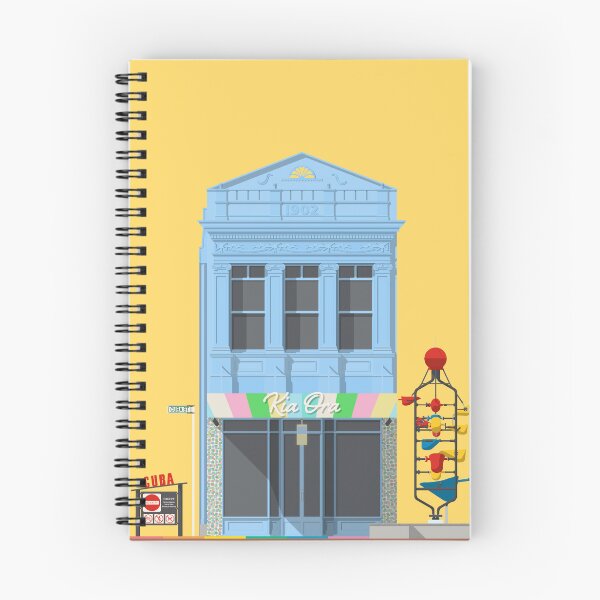 Item preview, Wellington Travel Illustration of Cuba Street in the Te Aro Neighborhood | New Zealand designed and sold by archetype prints.
