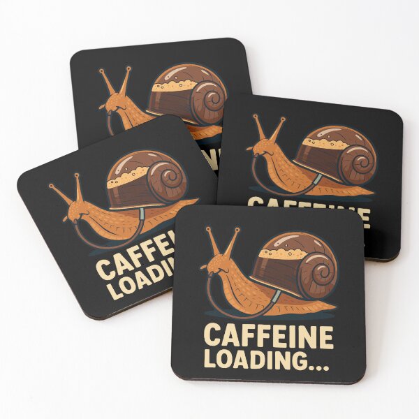 Item preview, Caffeine Loading Snail – Funny Coffee Lover Design designed and sold by Serbin.