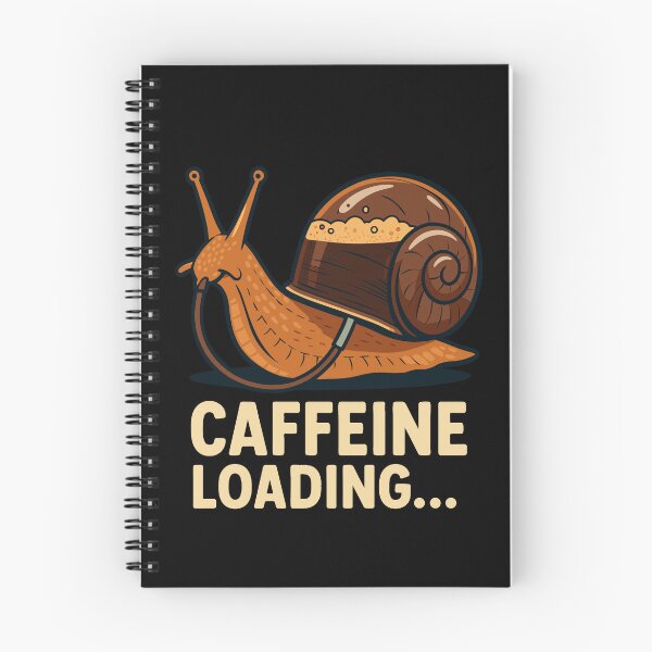 Item preview, Caffeine Loading Snail – Funny Coffee Lover Design designed and sold by Serbin.