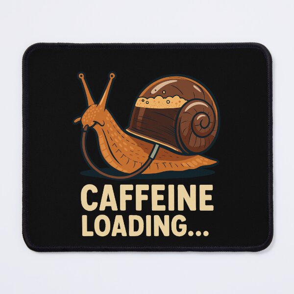 Item preview, Caffeine Loading Snail – Funny Coffee Lover Design designed and sold by Serbin.