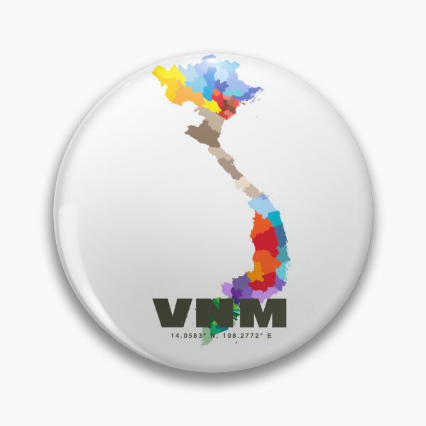 Item preview, Colorful Vietnam Map - Minimalist VNM Country Art Poster designed and sold by CartoPrints.