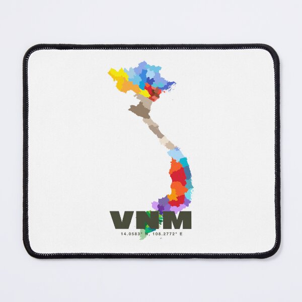 Item preview, Colorful Vietnam Map - Minimalist VNM Country Art Poster designed and sold by CartoPrints.
