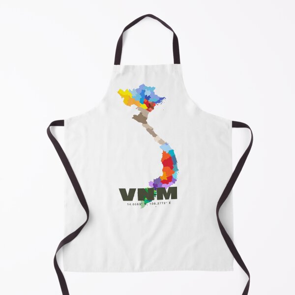 Item preview, Colorful Vietnam Map - Minimalist VNM Country Art Poster designed and sold by CartoPrints.