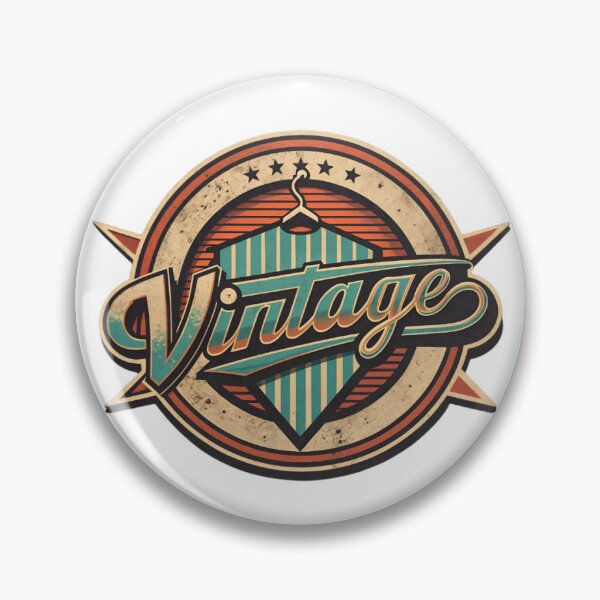 Item preview, Vintage Emblem with Teal, Beige, and Orange Circular Design designed and sold by Creative88Art.