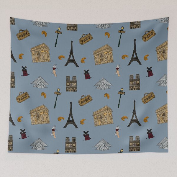 Item preview, Paris landmarks  designed and sold by SlothPrints.