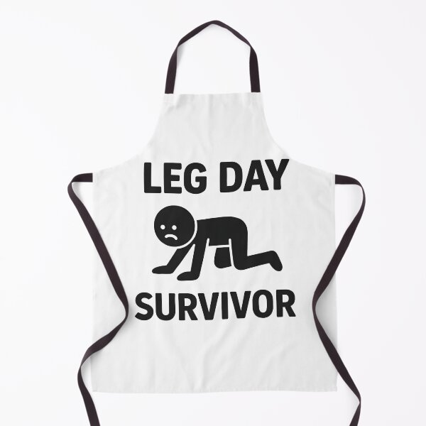 Item preview, Leg Day Survivor Funny Gym Workout Struggle Meme Design designed and sold by allogy.
