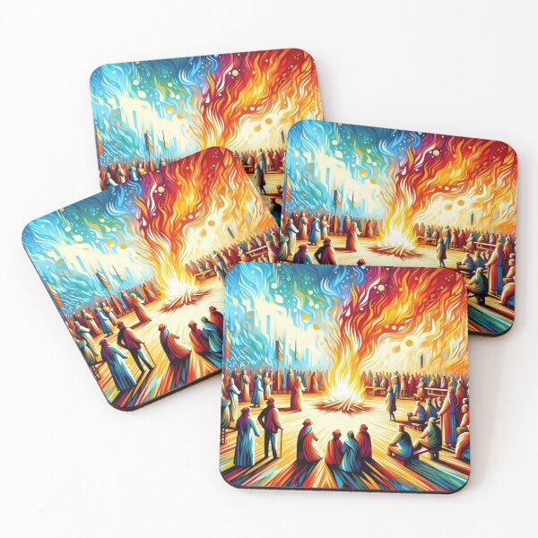 Item preview, Abstract fireplace in colorful splendor designed and sold by Sigtrix.