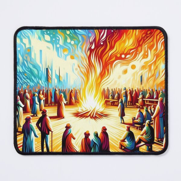 Item preview, Abstract fireplace in colorful splendor designed and sold by Sigtrix.