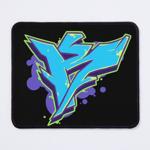 Item preview, Letter K - Graffiti Street Art Style Blue designed and sold by CreativeOpus.