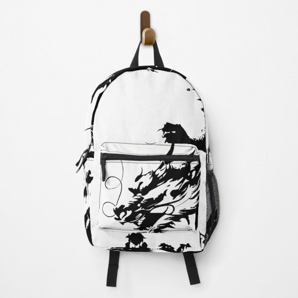 Item preview, Fierce ink dragon roars over misty mountains, dripping black ink illustration with every claw designed and sold by zephstudoartist.