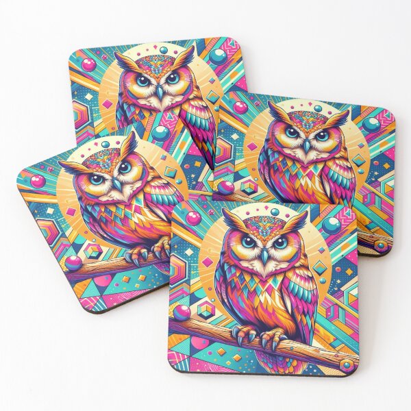 Item preview, pop art style cute owl designed and sold by Dogandesighn.