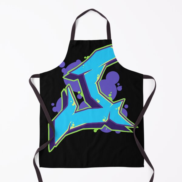 Item preview, Letter J - Graffiti Street Art Style Blue designed and sold by CreativeOpus.