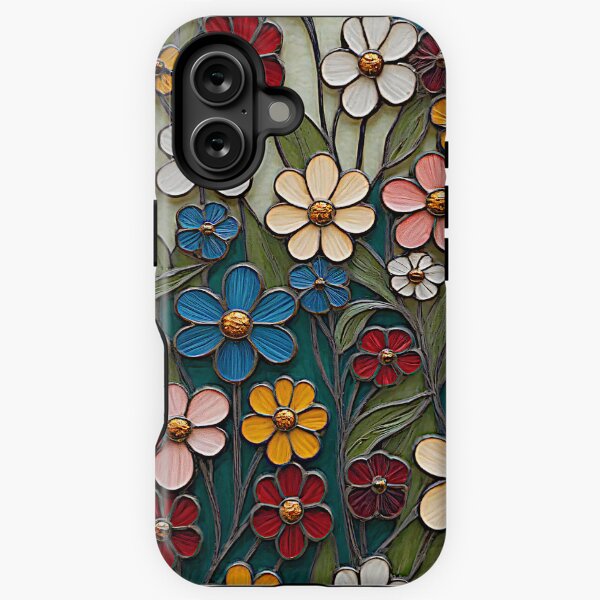 Item preview, Artistic Floral Window Decal, Simulated Stained Glass Flower Design -Elegant Multicolored Flower Composition - Artistic Glass Garden designed and sold by Connys Colorful World.