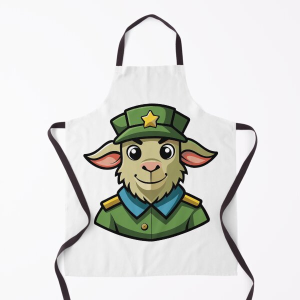 Item preview, Young goat soldier in uniform. designed and sold by GregorySmithRed.