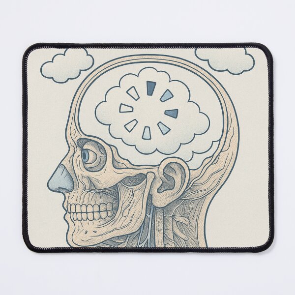Item preview, Emotionally Buffering Brain Vintage Anatomy Poster designed and sold by ac3iongDcreator.
