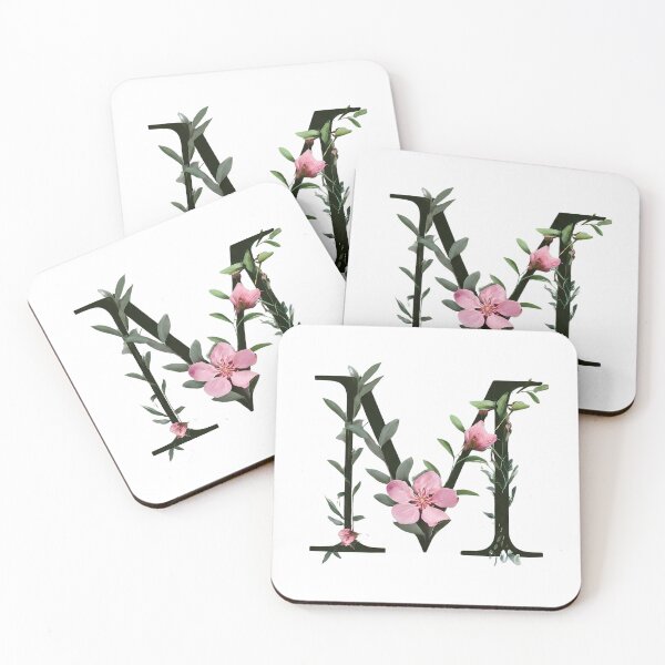 Item preview, Elegant Botanical Letter M - Nature-Inspired Monogram Art Print. designed and sold by Psycho-Crazy.