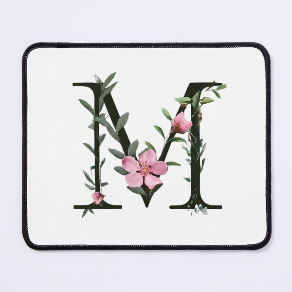 Item preview, Elegant Botanical Letter M - Nature-Inspired Monogram Art Print. designed and sold by Psycho-Crazy.