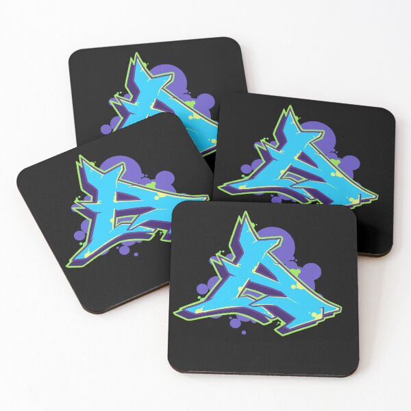 Item preview, Letter A - Graffiti Street Art Style Blue designed and sold by CreativeOpus.