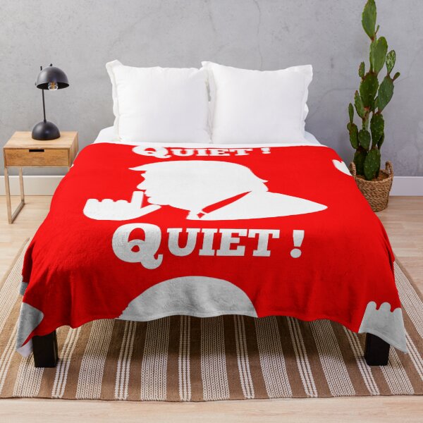 Item preview, Trump 'Quiet!' Funny Meme Silhouette - White designed and sold by VasInd.