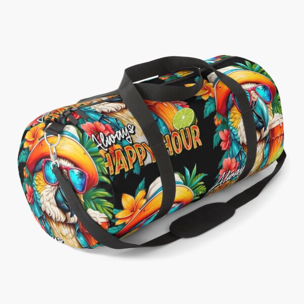Item preview, Always Happy Hour Vecation Parrot Tropical Summer Drinks designed and sold by MindWave THC.