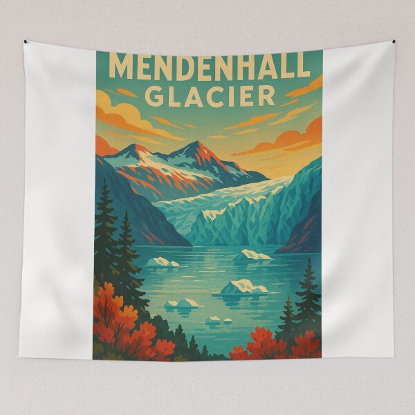 Item preview, Mendenhall Glacier Icefields Juneau Alaska designed and sold by Places On Earth.