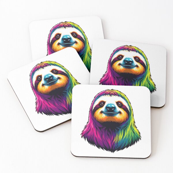 Item preview, Colorful sloth designed and sold by Grypis.