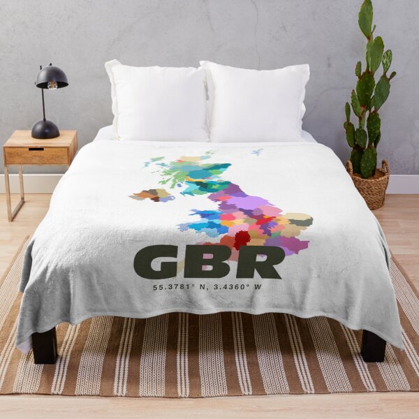 Item preview, Colorful United Kingdom Map Poster | Modern GBR Art | Britain Counties Wall Art | Gift for Traveler and Geography Lover designed and sold by CartoPrints.
