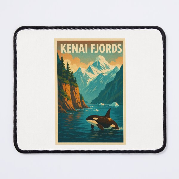 Item preview, Kenai Fjords Orca Mountains Alaska designed and sold by Places On Earth.
