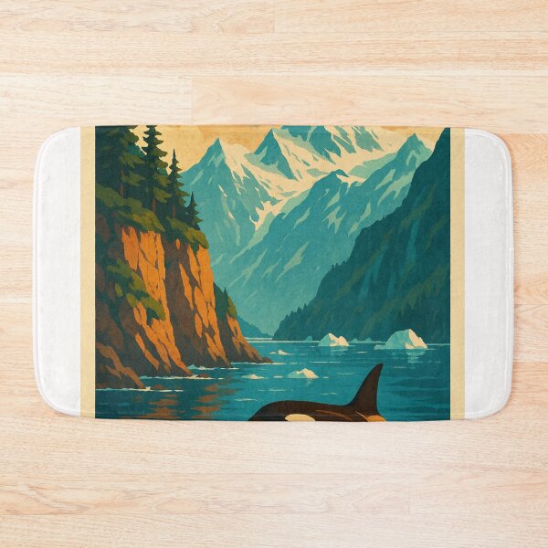 Item preview, Kenai Fjords Orca Mountains Alaska designed and sold by Places On Earth.