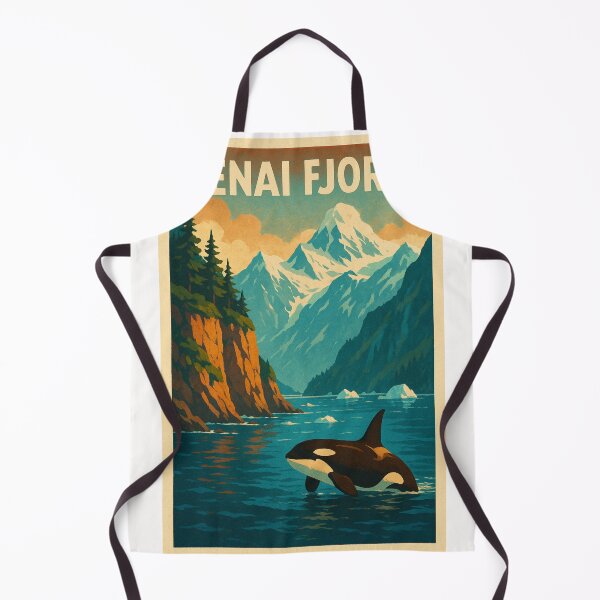 Item preview, Kenai Fjords Orca Mountains Alaska designed and sold by Places On Earth.