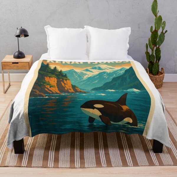 Item preview, Kenai Fjords Orca Mountains Alaska designed and sold by Places On Earth.